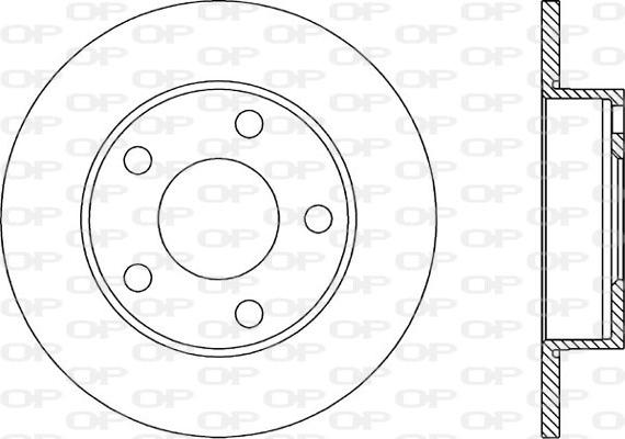 Open Parts BDR1030.10 - Bremžu diski autodraugiem.lv