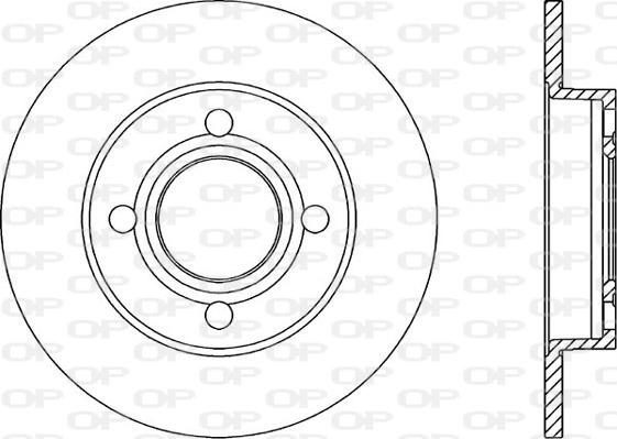 Open Parts BDR1022.10 - Bremžu diski autodraugiem.lv