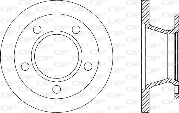 Open Parts BDR1304.10 - Bremžu diski autodraugiem.lv