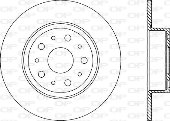 Open Parts BDR1234.10 - Bremžu diski autodraugiem.lv