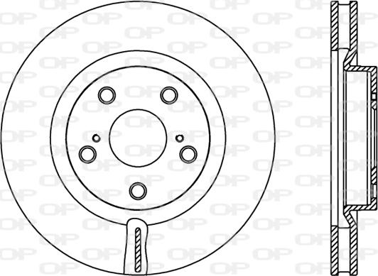 Open Parts BDR2424.20 - Bremžu diski autodraugiem.lv