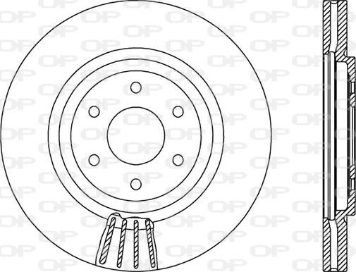 Open Parts BDR2549.20 - Bremžu diski autodraugiem.lv