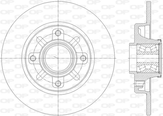 Open Parts BDR2841.30 - Bremžu diski autodraugiem.lv