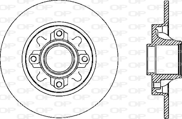 Open Parts BDR2388.10 - Bremžu diski autodraugiem.lv