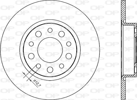 Open Parts BDR2248.10 - Bremžu diski autodraugiem.lv