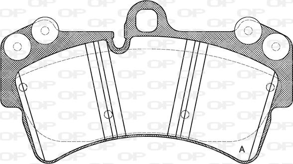 Open Parts BPA0995.00 - Bremžu uzliku kompl., Disku bremzes autodraugiem.lv