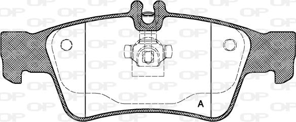 Open Parts BPA0991.00 - Bremžu uzliku kompl., Disku bremzes autodraugiem.lv