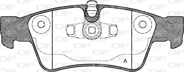 Open Parts BPA0991.10 - Bremžu uzliku kompl., Disku bremzes autodraugiem.lv