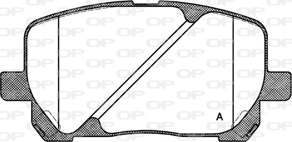 Open Parts BPA0954.00 - Bremžu uzliku kompl., Disku bremzes autodraugiem.lv