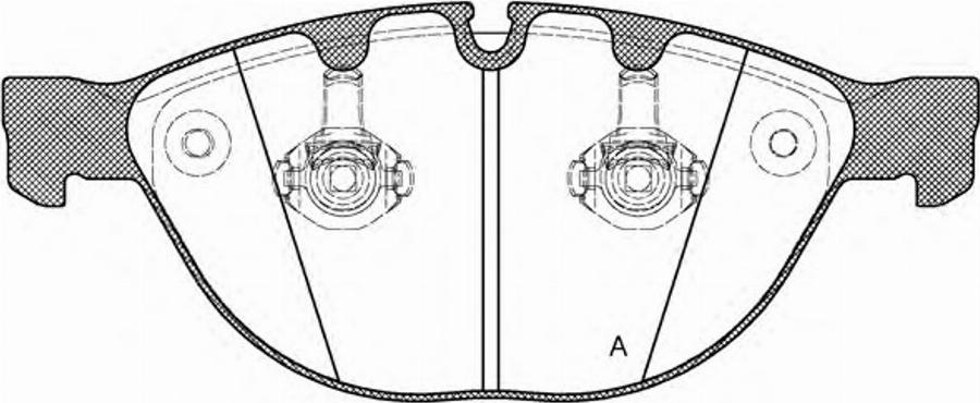 Open Parts BPA0958.10 - Bremžu uzliku kompl., Disku bremzes autodraugiem.lv