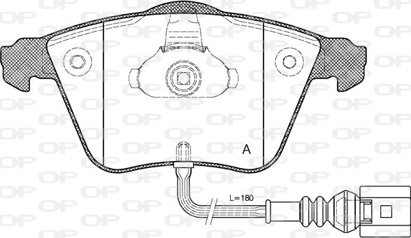 Open Parts BPA0964.32 - Bremžu uzliku kompl., Disku bremzes autodraugiem.lv