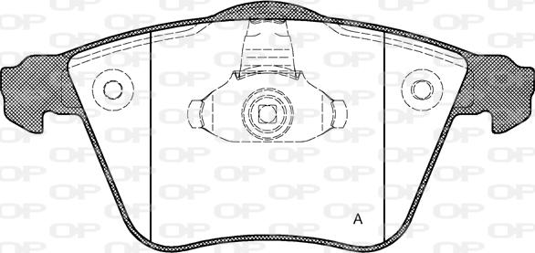 Open Parts BPA0964.20 - Bremžu uzliku kompl., Disku bremzes autodraugiem.lv