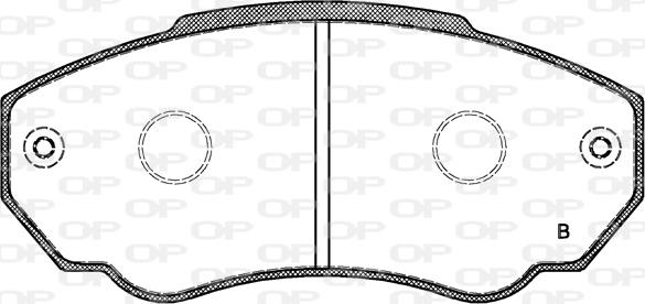 Open Parts BPA0960.01 - Bremžu uzliku kompl., Disku bremzes autodraugiem.lv