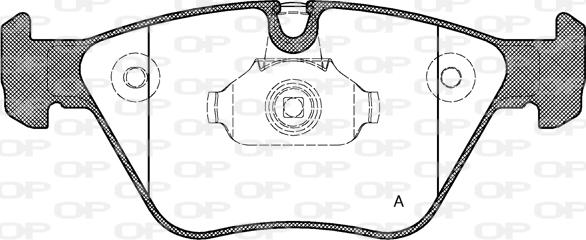 Open Parts BPA0963.00 - Bremžu uzliku kompl., Disku bremzes autodraugiem.lv