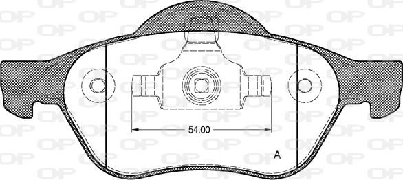Open Parts BPA0962.00 - Bremžu uzliku kompl., Disku bremzes autodraugiem.lv