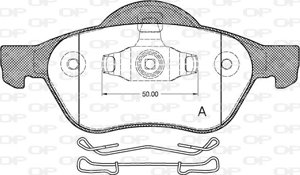 Open Parts BPA0962.10 - Bremžu uzliku kompl., Disku bremzes autodraugiem.lv