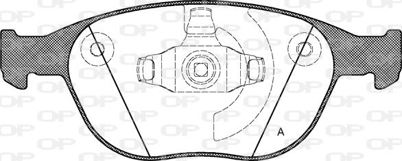 Open Parts BPA0984.00 - Bremžu uzliku kompl., Disku bremzes autodraugiem.lv