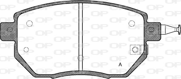 Open Parts BPA0985.02 - Bremžu uzliku kompl., Disku bremzes autodraugiem.lv