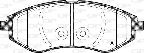 Open Parts BPA0986.00 - Bremžu uzliku kompl., Disku bremzes autodraugiem.lv