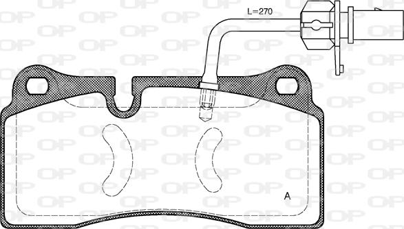Open Parts BPA0983.11 - Bremžu uzliku kompl., Disku bremzes autodraugiem.lv