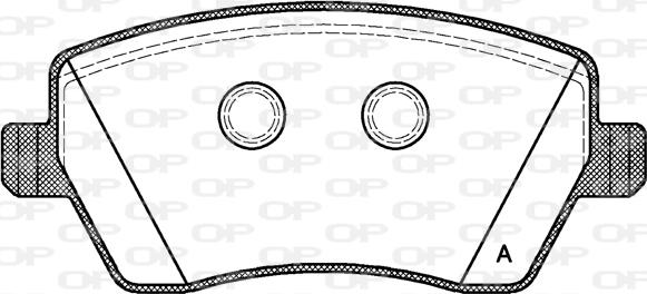 Open Parts BPA0987.00 - Bremžu uzliku kompl., Disku bremzes autodraugiem.lv