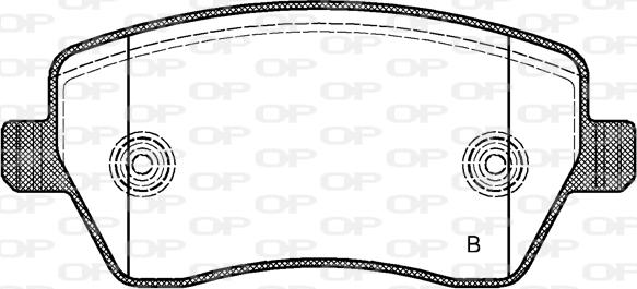 Open Parts BPA0987.11 - Bremžu uzliku kompl., Disku bremzes autodraugiem.lv