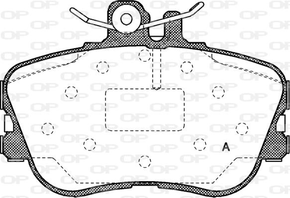 Open Parts BPA0445.00 - Bremžu uzliku kompl., Disku bremzes autodraugiem.lv