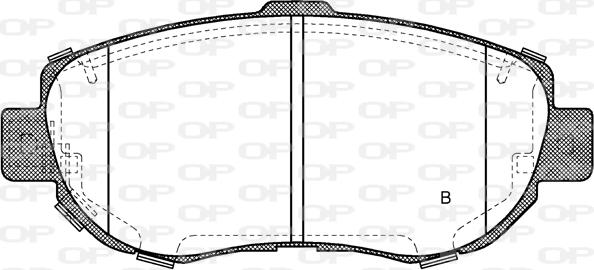 Open Parts BPA0456.14 - Bremžu uzliku kompl., Disku bremzes autodraugiem.lv