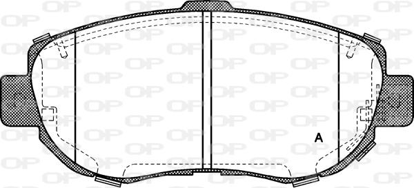 Open Parts BPA0456.14 - Bremžu uzliku kompl., Disku bremzes autodraugiem.lv