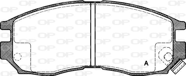 Open Parts BPA0460.02 - Bremžu uzliku kompl., Disku bremzes autodraugiem.lv