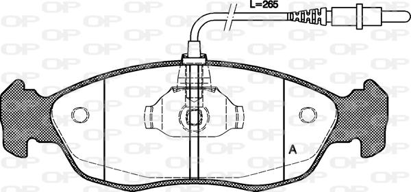 Open Parts BPA0461.02 - Bremžu uzliku kompl., Disku bremzes autodraugiem.lv