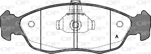 Open Parts BPA0461.10 - Bremžu uzliku kompl., Disku bremzes autodraugiem.lv