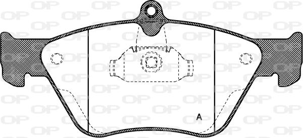 Open Parts BPA0468.00 - Bremžu uzliku kompl., Disku bremzes autodraugiem.lv