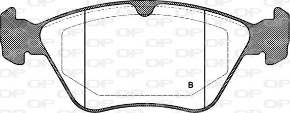 Open Parts BPA0468.00 - Bremžu uzliku kompl., Disku bremzes autodraugiem.lv