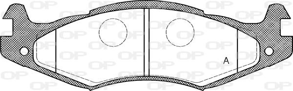 Open Parts BPA0463.00 - Bremžu uzliku kompl., Disku bremzes autodraugiem.lv