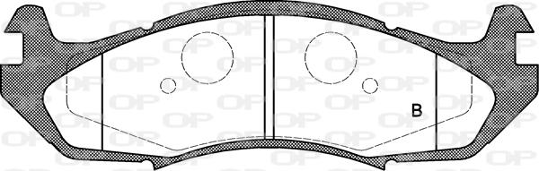 Open Parts BPA0463.00 - Bremžu uzliku kompl., Disku bremzes autodraugiem.lv