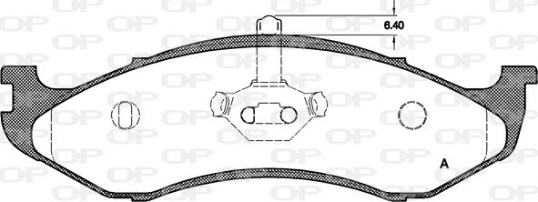 Open Parts BPA0467.20 - Bremžu uzliku kompl., Disku bremzes autodraugiem.lv