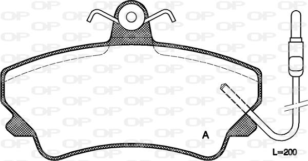 Open Parts BPA0409.02 - Bremžu uzliku kompl., Disku bremzes autodraugiem.lv