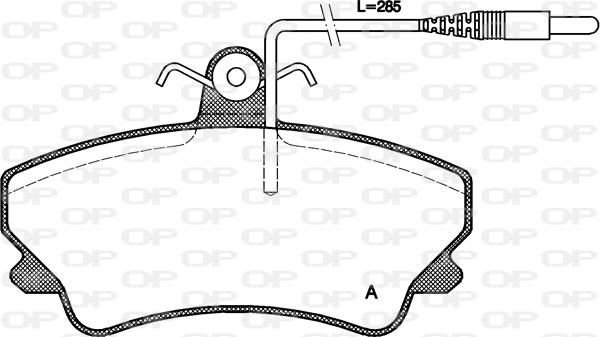 Open Parts BPA0409.12 - Bremžu uzliku kompl., Disku bremzes autodraugiem.lv