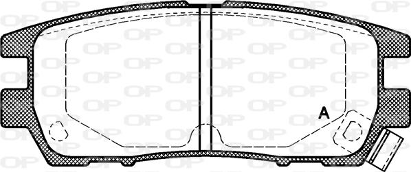 Open Parts BPA0405.02 - Bremžu uzliku kompl., Disku bremzes autodraugiem.lv