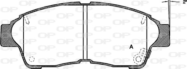 Open Parts BPA0402.42 - Bremžu uzliku kompl., Disku bremzes autodraugiem.lv