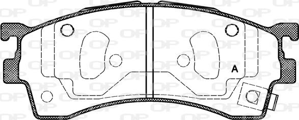 Open Parts BPA0415.12 - Bremžu uzliku kompl., Disku bremzes autodraugiem.lv