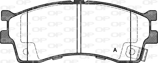 Open Parts BPA0415.32 - Bremžu uzliku kompl., Disku bremzes autodraugiem.lv