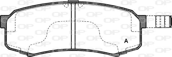 Open Parts BPA0413.04 - Bremžu uzliku kompl., Disku bremzes autodraugiem.lv