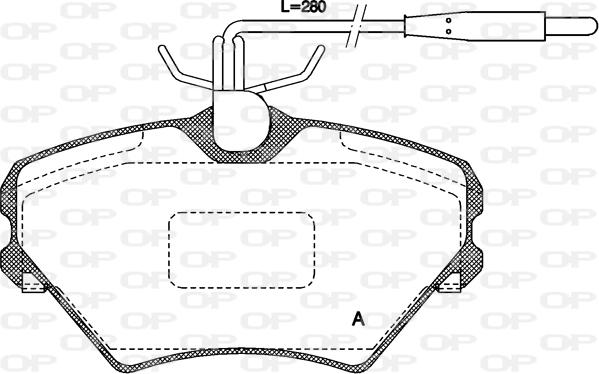 Open Parts BPA0485.02 - Bremžu uzliku kompl., Disku bremzes autodraugiem.lv