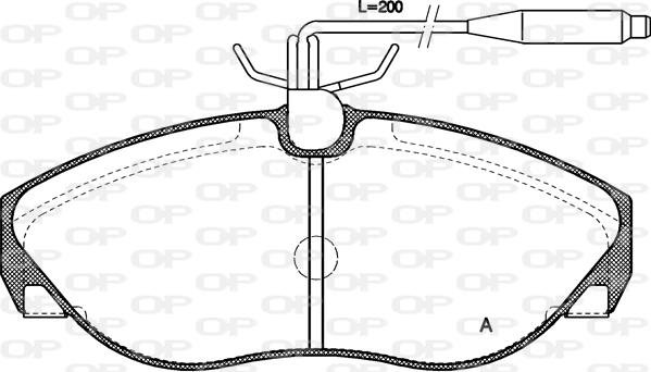 Open Parts BPA0486.02 - Bremžu uzliku kompl., Disku bremzes autodraugiem.lv