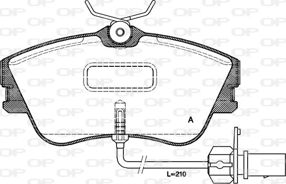 Open Parts BPA0480.21 - Bremžu uzliku kompl., Disku bremzes autodraugiem.lv