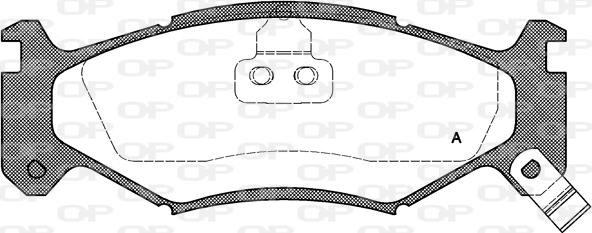 Open Parts BPA0483.02 - Bremžu uzliku kompl., Disku bremzes autodraugiem.lv