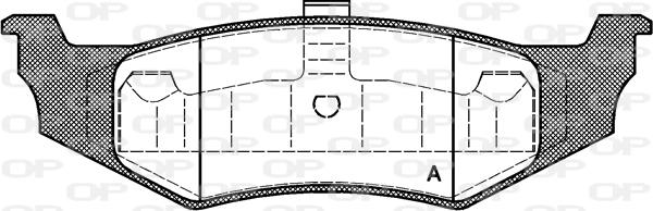 Open Parts BPA0482.40 - Bremžu uzliku kompl., Disku bremzes autodraugiem.lv