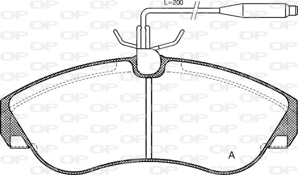 Open Parts BPA0487.02 - Bremžu uzliku kompl., Disku bremzes autodraugiem.lv